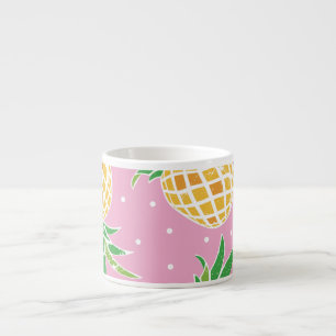 Ananasparadijs: Tropisch patroon Espresso Kop