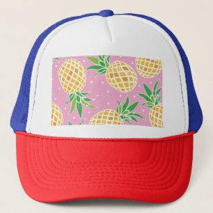 Ananasparadijs: Tropisch patroon Trucker Pet