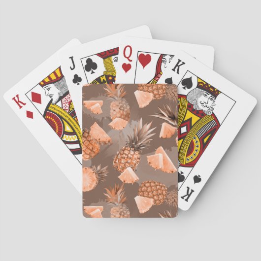 Ananaspatroon 4 pokerkaarten (Achterkant)