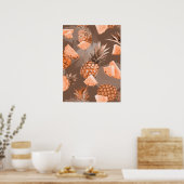 Ananaspatroon 4 poster (Keuken)