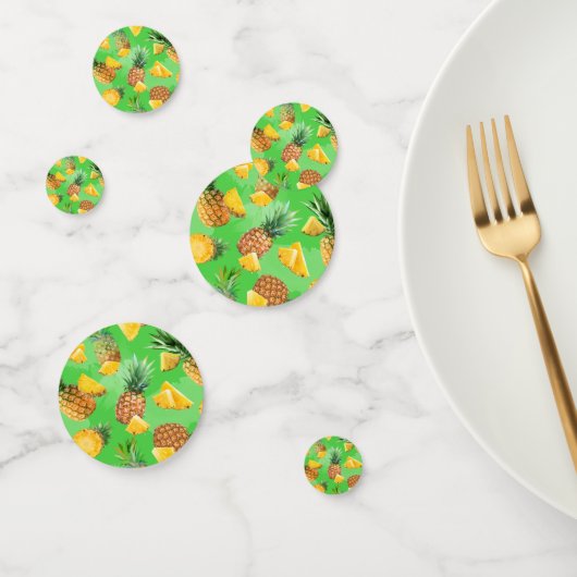 Ananaspatroon 6 confetti (Groep)