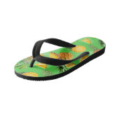 Ananaspatroon 6 kinder teenslippers (Schuin)