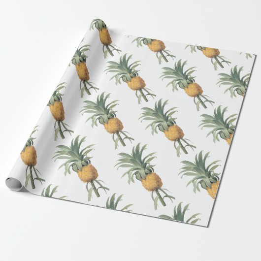 Ananaspatroon Cadeaupapier (Uitgerold)