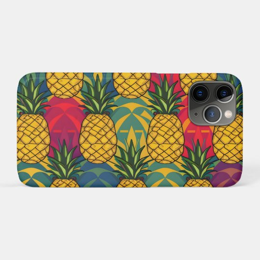 Ananaspatroon Case-Mate iPhone case (Achterkant (horizontaal))