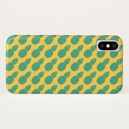 Ananaspatroon Case-Mate iPhone Case (Achterkant (horizontaal))