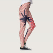 Ananaspatroon geometrisch leggings (Rechts)