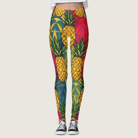 Ananaspatroon leggings (Voorkant)