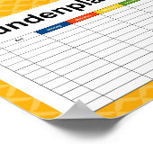 Ananaspatroon Poster (Hoek)