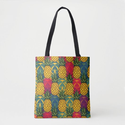 Ananaspatroon tote bag (Voorkant)