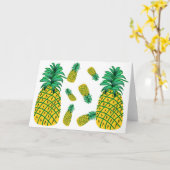 ananaspatroon-Wenskaart Kaart (Gele Bloem)
