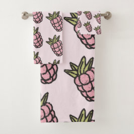 Ananaspatroon Y2K Retro Funky Bad Handdoek