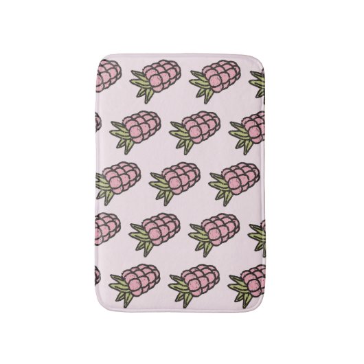 Ananaspatroon Y2K Retro Funky Badmat (Voorkant Verticaal)