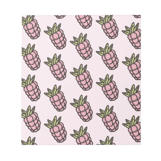 Ananaspatroon Y2K Retro Funky Notitieblok (Voorkant)