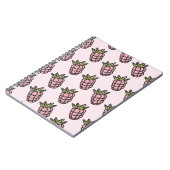 Ananaspatroon Y2K Retro Funky Notitieboek (Linkerzijde)