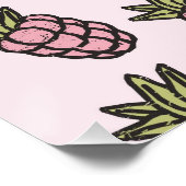 Ananaspatroon Y2K Retro Funky Perfect Poster (Hoek)