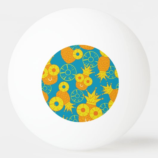 Ananasringen: Doodle Cartoon . Pingpongbal (Voorkant)