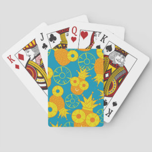 Ananasringen: Doodle Cartoon . Pokerkaarten