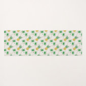 Ananassap palmbladeren retro ornamental prin yogamat (Achterkant (horizontaal))