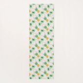 Ananassap palmbladeren retro ornamental prin yogamat (Achterkant)