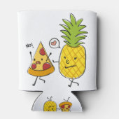 ananassap pizza blikjeskoeler (Achterkant)