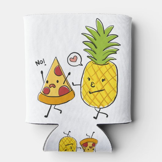 ananassap pizza blikjeskoeler (Achterkant)