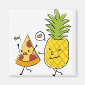 ananassap pizza magneet (Voorkant)