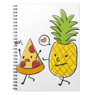 ananassap pizza notitieboek