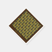 Ananassapier Napkins - Optionele personalisatie Servet (Hoek)