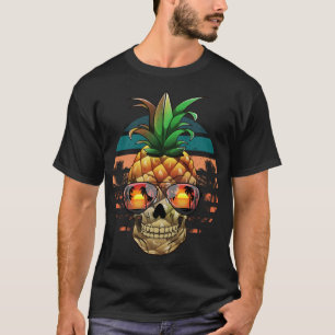 Ananasschedel, Grappig Halloween Zomerfruit, Zon T-shirt