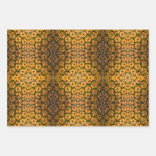 Ananasschil textuur inpakpapier vel (Voorkant 3)