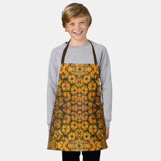 Ananasschil textuur schort (Gedragen)