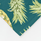 ananassen (2) fleece deken (Hoek)