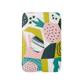 Ananassen Abstract: kleurrijke naadloze patchwork Badmat (Voorkant Verticaal)