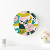 Ananassen Abstract: kleurrijke naadloze patchwork Grote Klok (Huis)