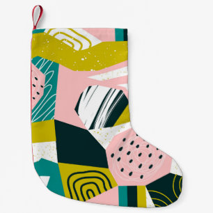 Ananassen Abstract: kleurrijke naadloze patchwork Kleine Kerstsok