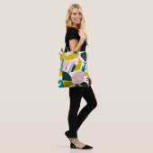 Ananassen Abstract: kleurrijke naadloze patchwork Tote Bag (Op model)