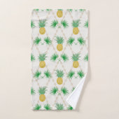 ananassen, badhanddoekset met retro bad handdoek (Handdoek)