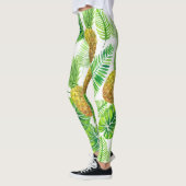 ananassen en tropische bladeren leggings (Links)