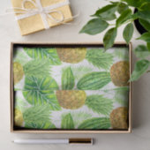 ananassen en tropische bladeren tissuepapier (Geschenk)