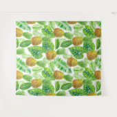 ananassen en tropische bladeren wandkleed (Voorkant (horizontaal))