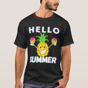 ananassen Hallo zomeranananas mama Pap Girl T-shirt