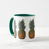 Ananassen in een Mok met rijen (Voorkant links)