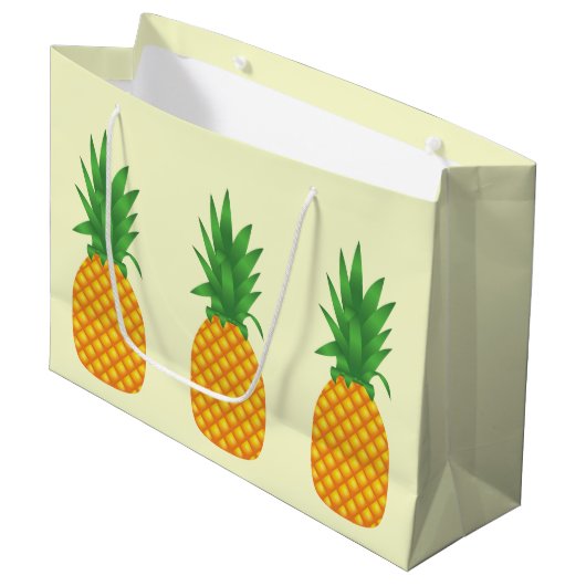 Ananassen Large Cadeautasje (Voorkant Gekanteld)