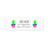 ananassen met "DIVAtude"-label Etiket (Voorkant)