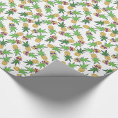 ananassen met zonnebrillen cadeaupapier (Hoek)