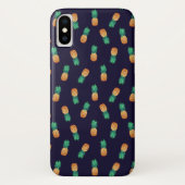 ananassen op de marine Case-Mate iPhone case (Achterkant)