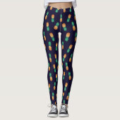 ananassen op de marine leggings (Voorkant)
