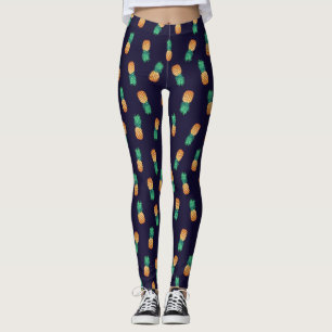 ananassen op de marine leggings
