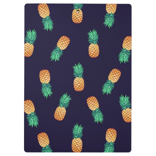 ananassen op de marine | Monogram Klembord (Achterkant)