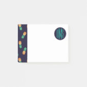 ananassen op de marine | Monogram Post-it® Notes (Voorkant)
